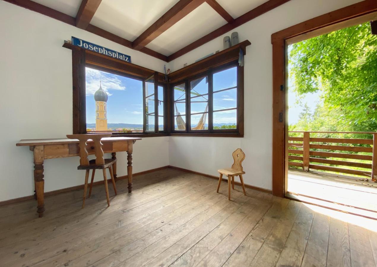Stilvolles Apartment mit Bergblick-Hütte und Garten Wolfratshausen Exterior foto